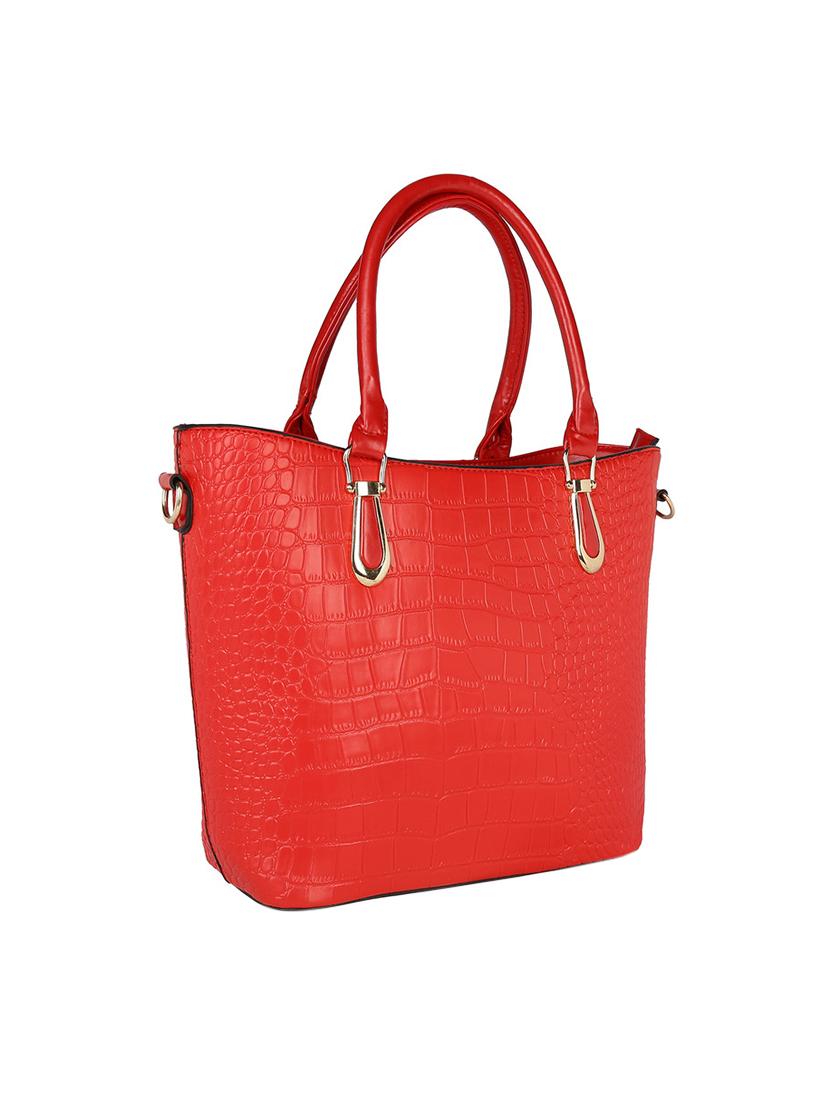 red leatherette handbag - 13466007 - Standard Image - 4