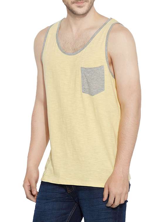 yellow cotton vest - 13466363 -  Standard Image - 1