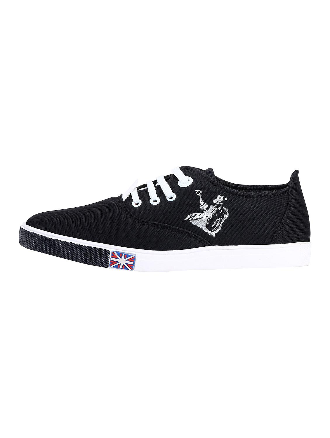 black canvas lace up sneaker - 13470376 - Standard Image - 1