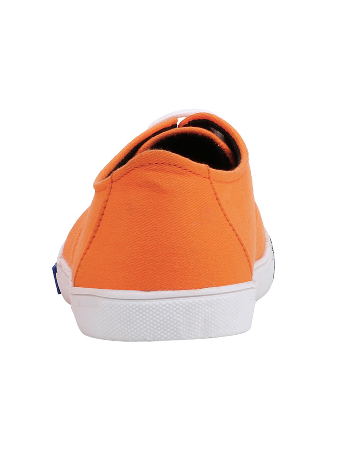 orange canvas lace up sneaker - 13470377 -  Standard Image - 1