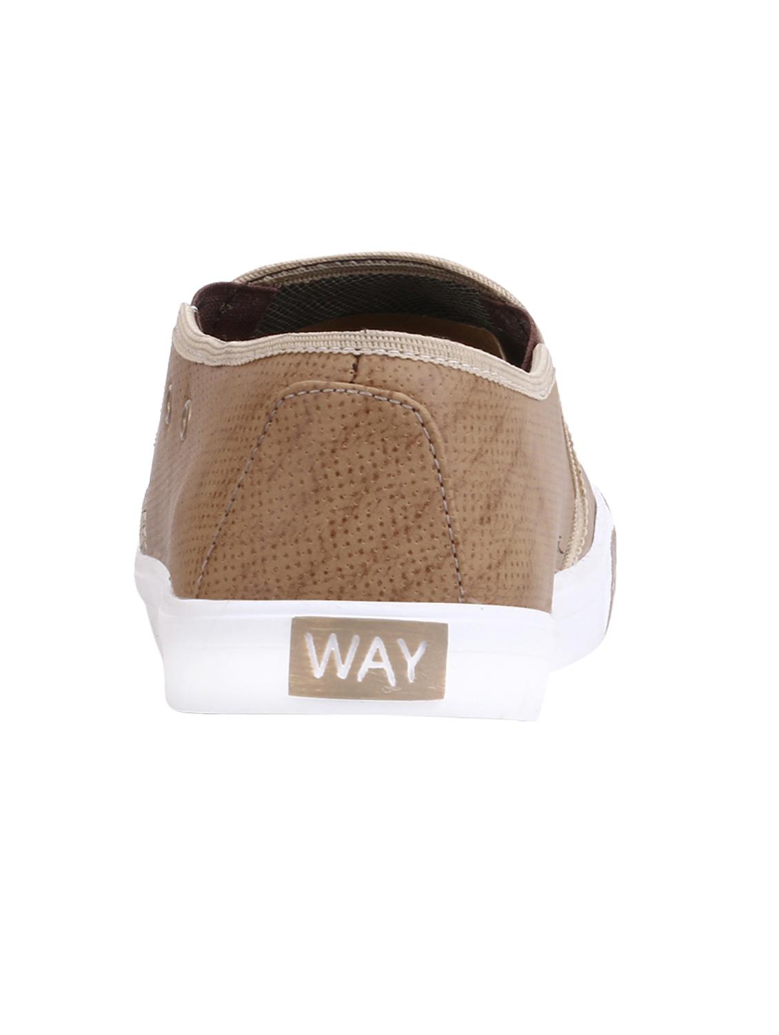 tan leatherette slip on shoe - 13470380 - Standard Image - 1
