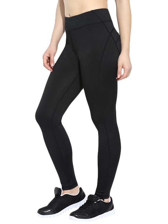 black nylon leggings - 13481531 - Standard Image - 1