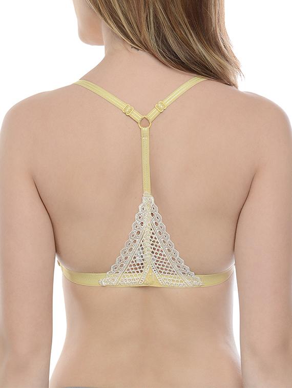 yellow nylon lette bra - 13481535 - Standard Image - 1