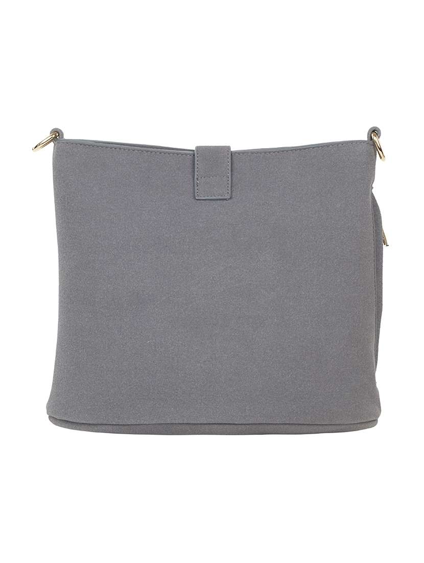 grey leatherette sling bag - 13482370 -  Standard Image - 1