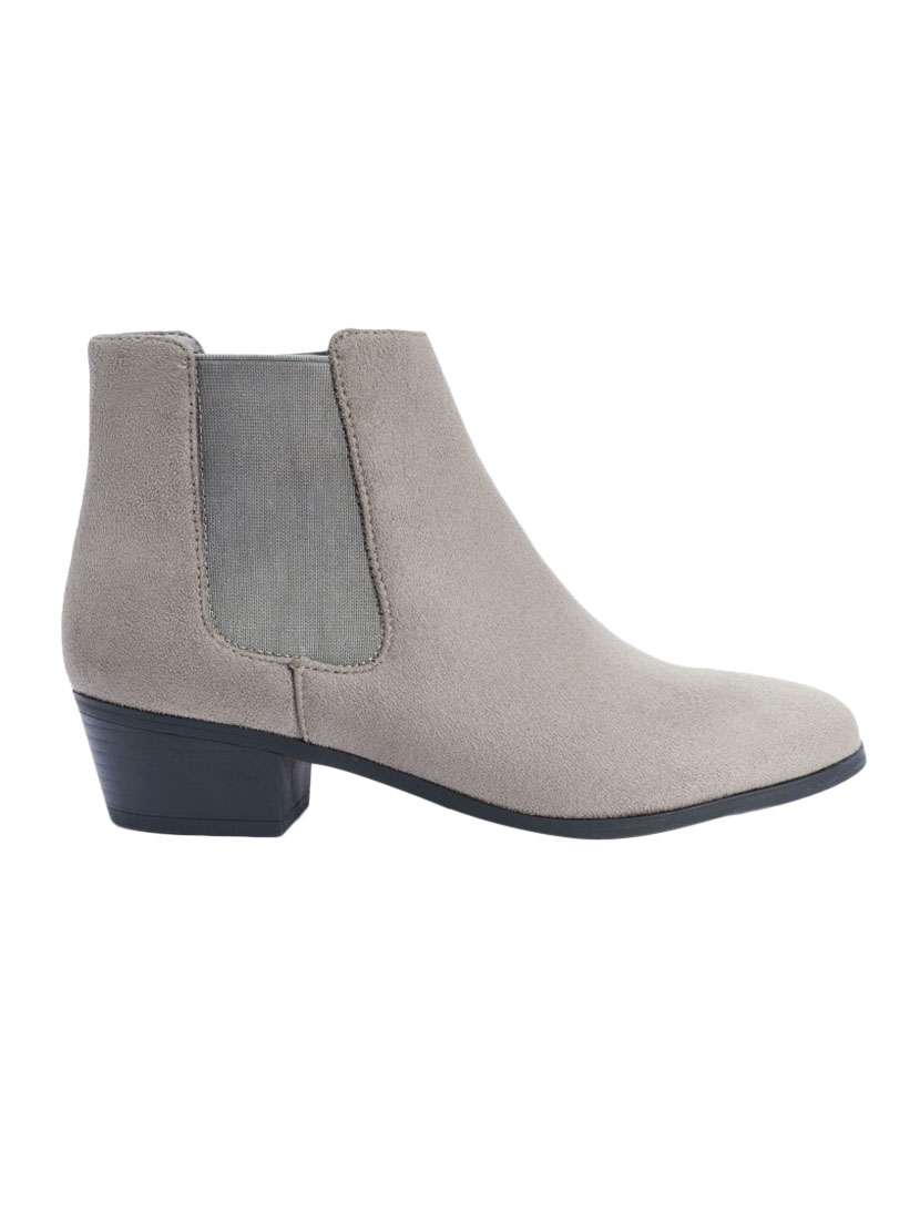 grey suede ankle  boot - 13482485 -  Standard Image - 1