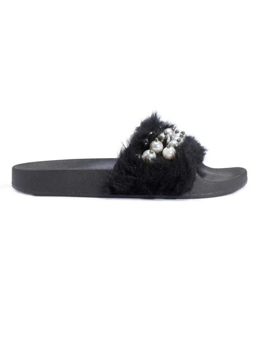black pvc sandals - 13550586 -  Standard Image - 1