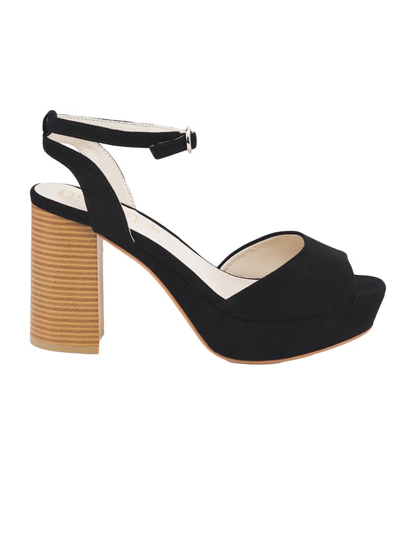 black ankle strap sandal - 13550805 - Standard Image - 1