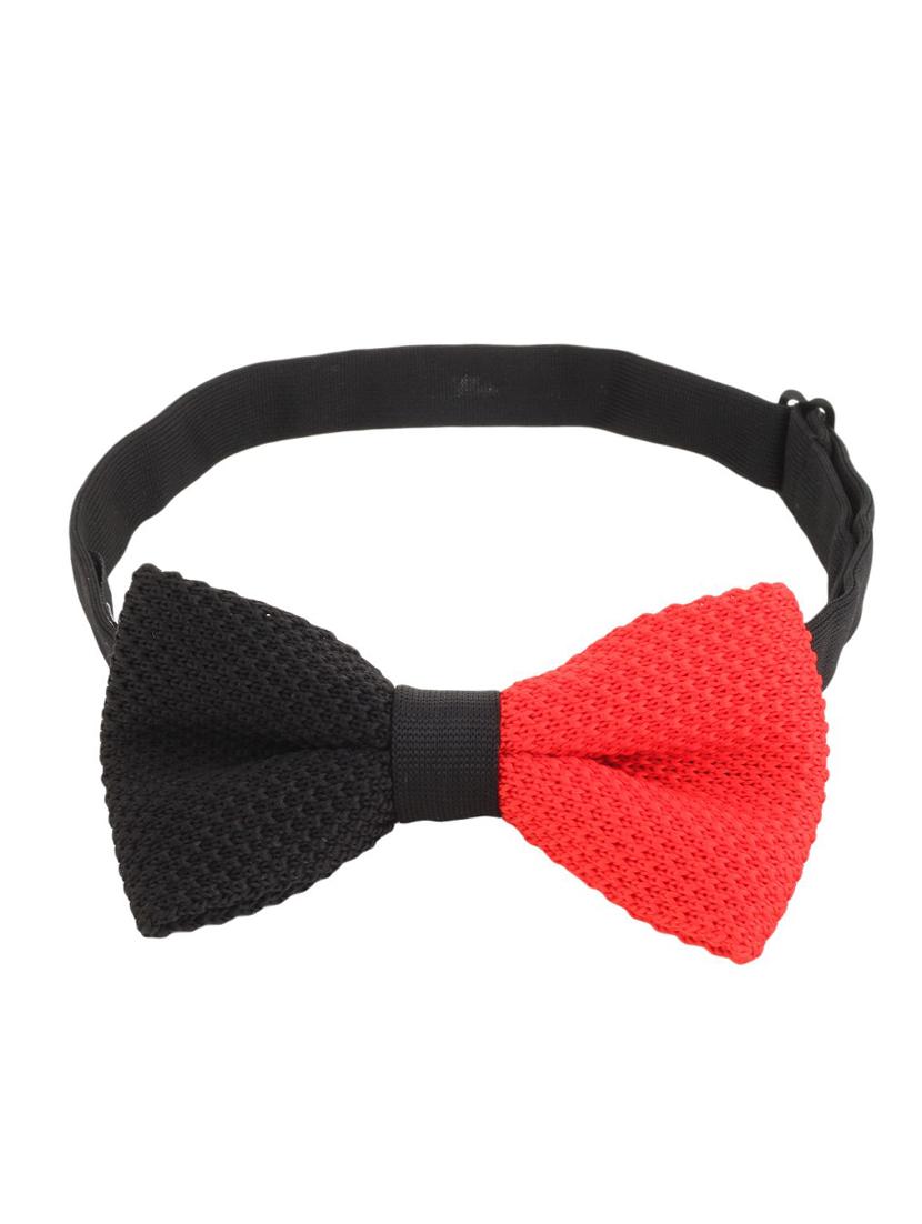 black knit bow tie - 13556016 - Standard Image - 1