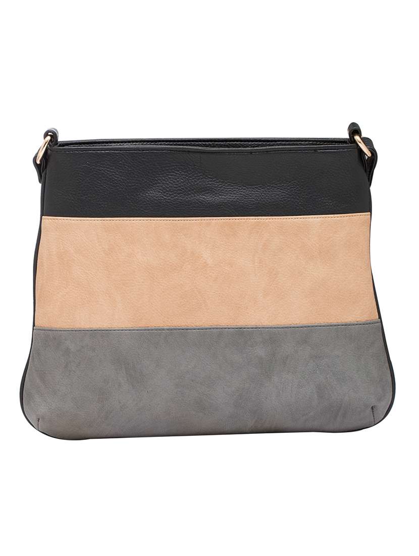 multi colored leatherette messenger sling bag - 13601749 - Standard Image - 1