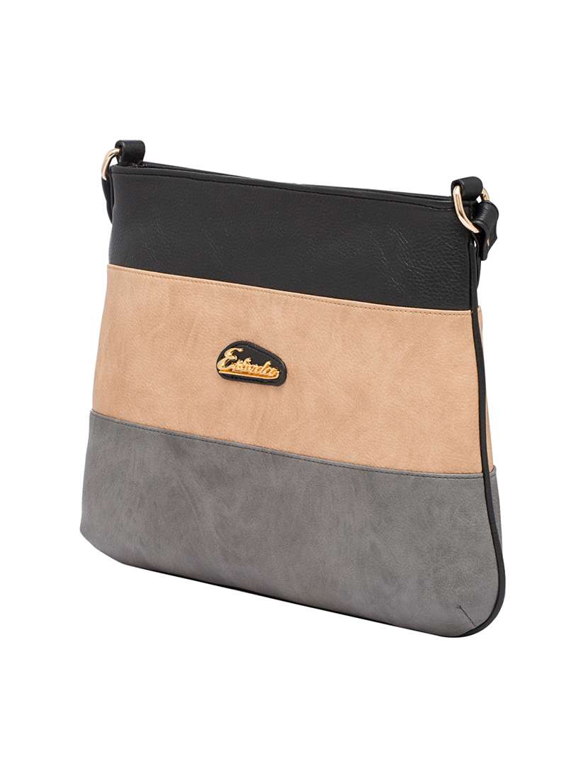 multi colored leatherette messenger sling bag - 13601749 - Standard Image - 4