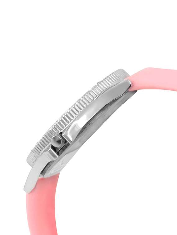 watch me round dial silicone strap analog watch - 13604776 -  Standard Image - 1
