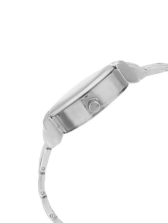 watch me white dial silver metal watch for women and girls wmal-198 - 13604925 - Standard Image - 1