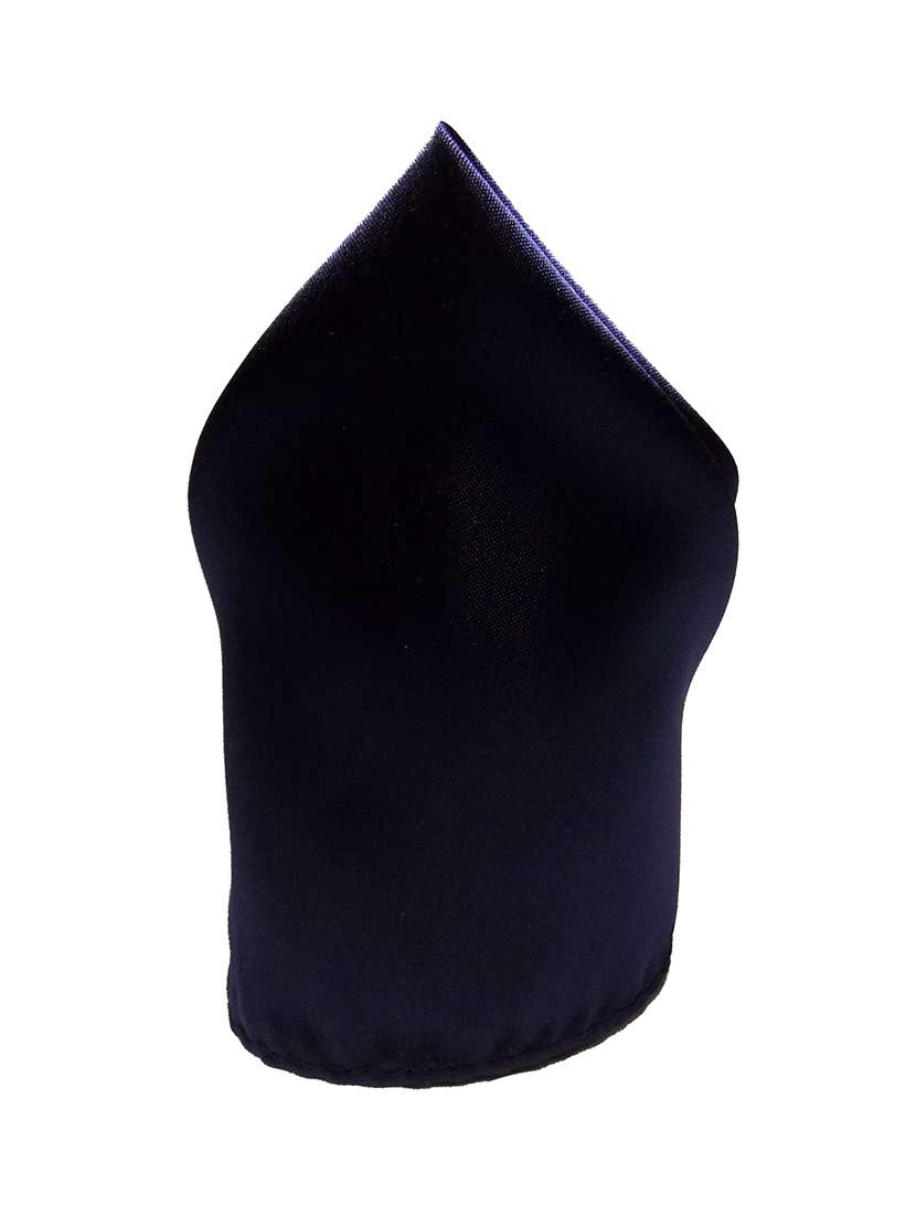 navy blue polyester pocketsquare - 13649911 - Standard Image - 1