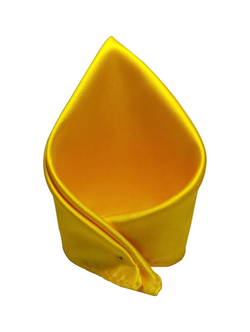 yellow polyester pocketsquare