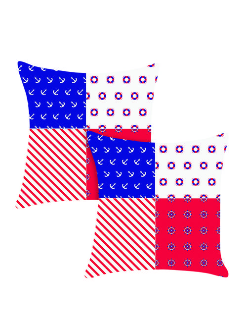 ambbi collection digitally printed polyester set of 2 cushion cover - 13652867 -  Standard Image - 0
