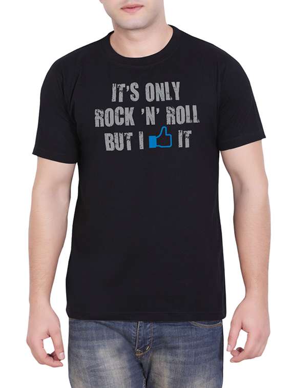 black cotton t-shirt