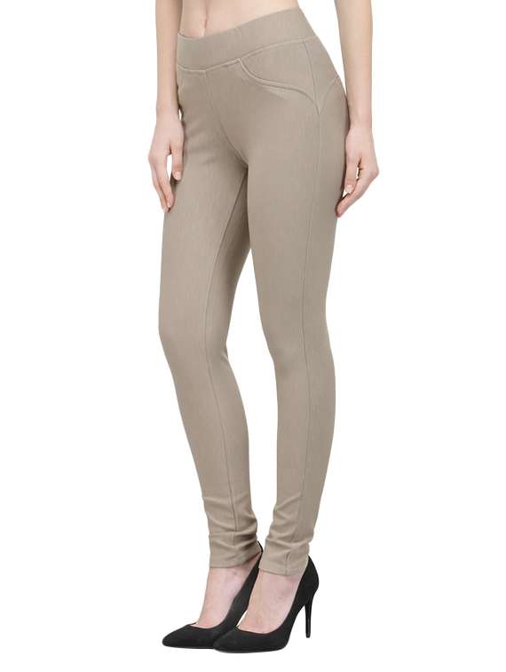 beige cotton jeggings - 13656909 -  Standard Image - 1