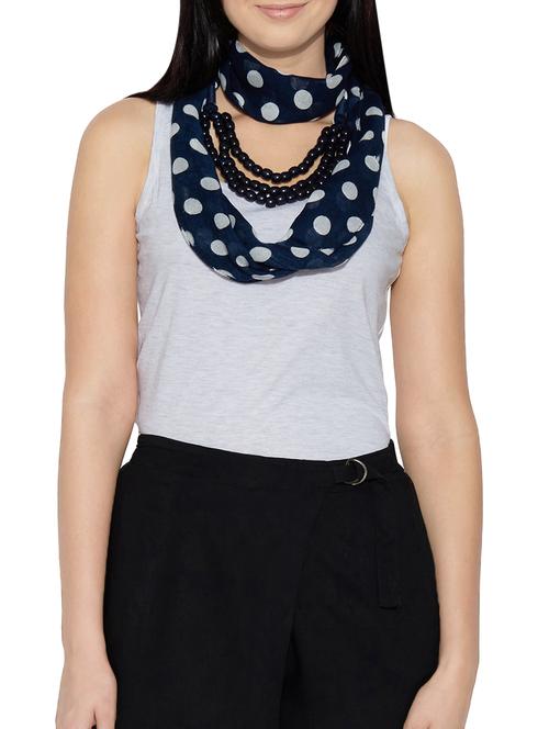 navy blue viscose scarf - 13659692 - Standard Image - 0
