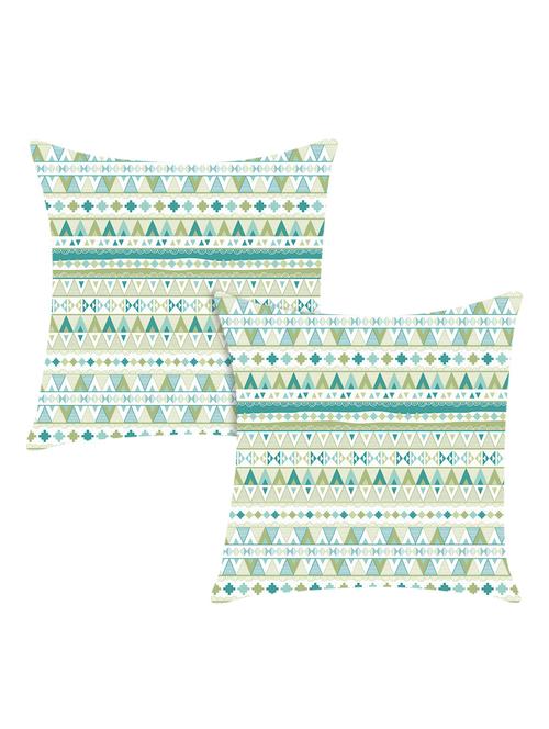 digitally printed cushion cover with geometric design set of two - 13662541 -  Standard Image - 0