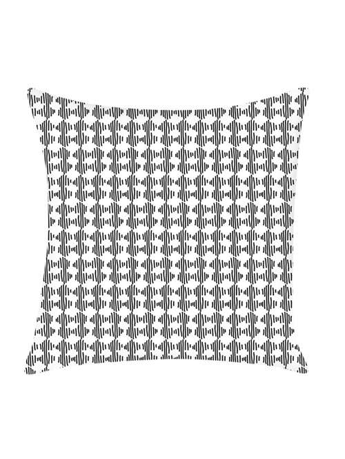 black digitally printed satin cushion cover - 13662548 -  Standard Image - 0