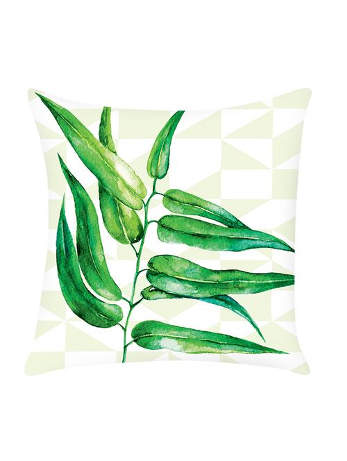 white digitally printed satin cushion cover - 13662550 - Standard Image - 0