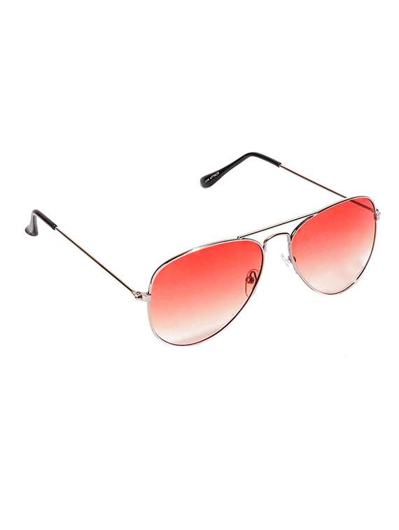 vespl uv protected silver frame peach color aviator sunglass-v-1218 - 13664513 -  Standard Image - 1