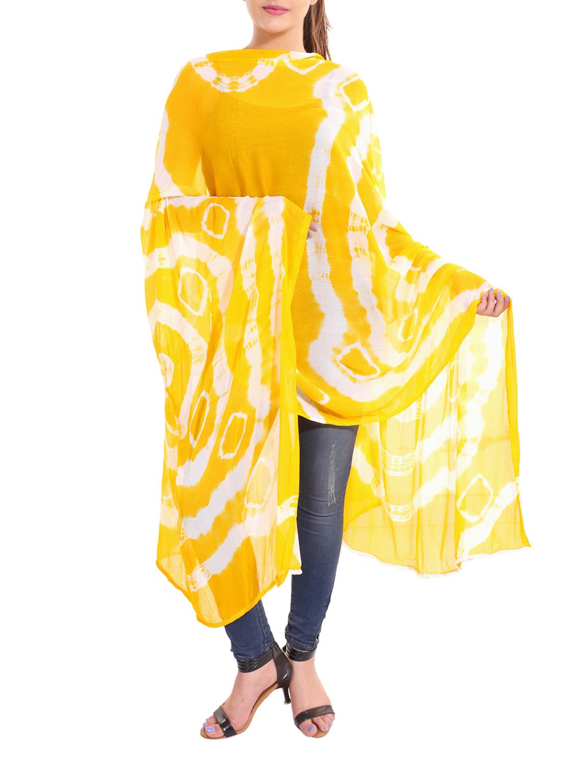 yellow chiffon dupatta - 13666978 - Zoom Image - 0