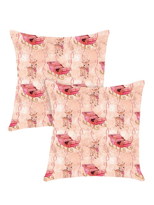 digitally printed cushion cover with cute dear design set of two - 13667817 - Standard Image - 0