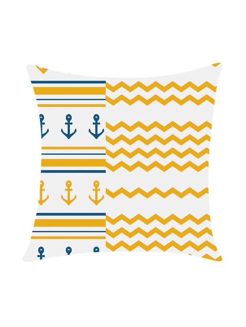 digitally printed cushion cover with geometric design - 13667830 - Standard Image - 0