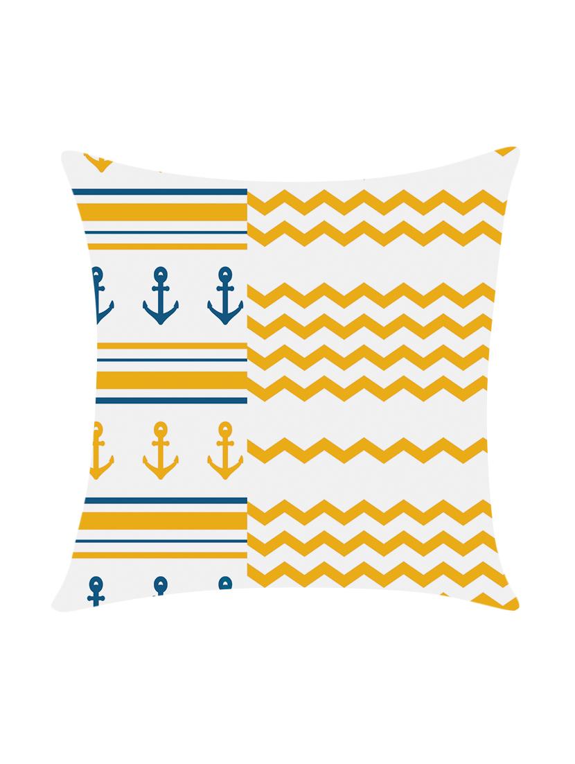 digitally printed cushion cover with geometric design - 13667830 - Zoom Image - 0