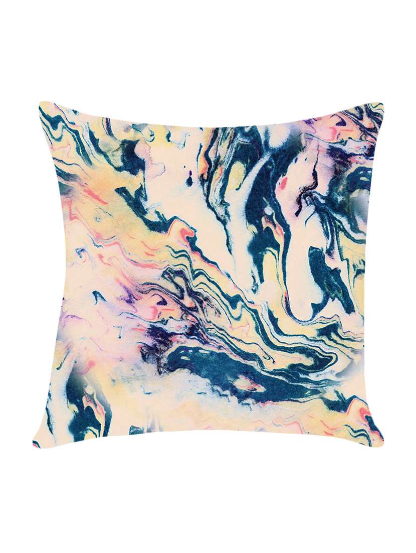 digitally printed cushion cover with marble design