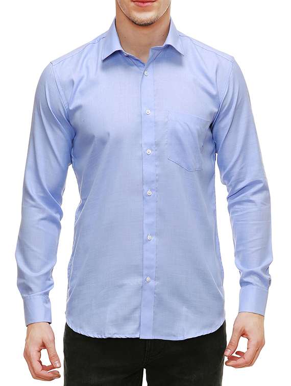 light blue cotton casual shirt