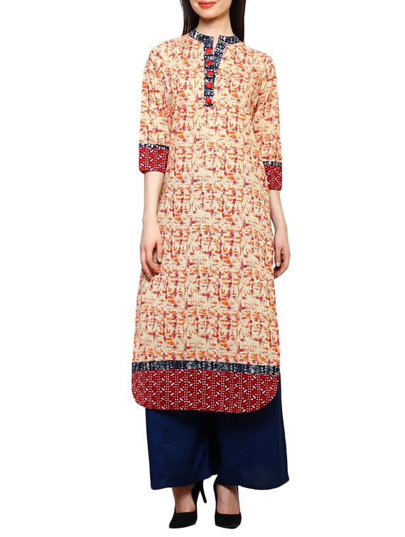 women's straight kurta - 13668263 - Zoom Image - 0