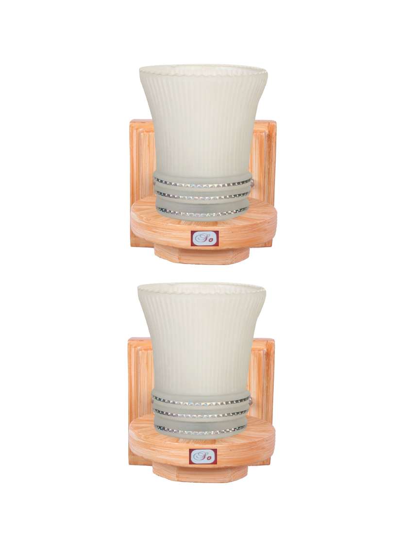 somil new design & shape hand decorative wall lamps (set of two)