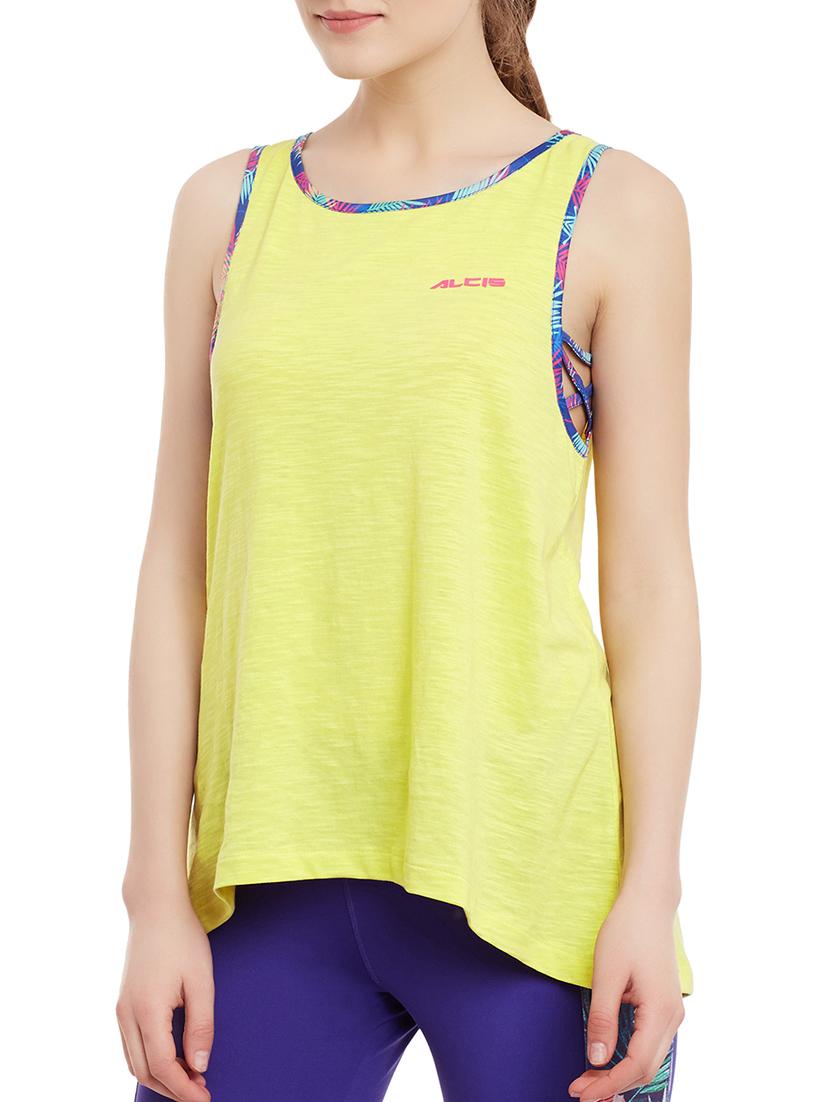 yellow cotton tank top - 13672268 - Standard Image - 1
