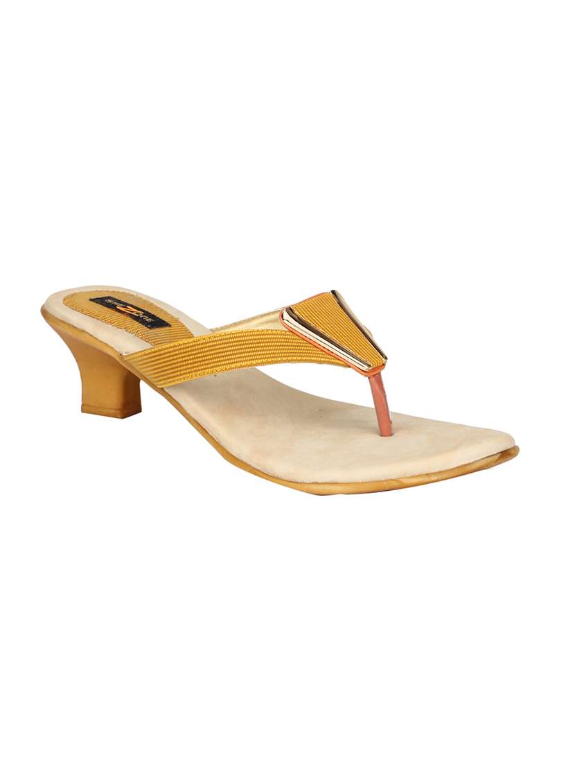 yellow  toe separator sandal
