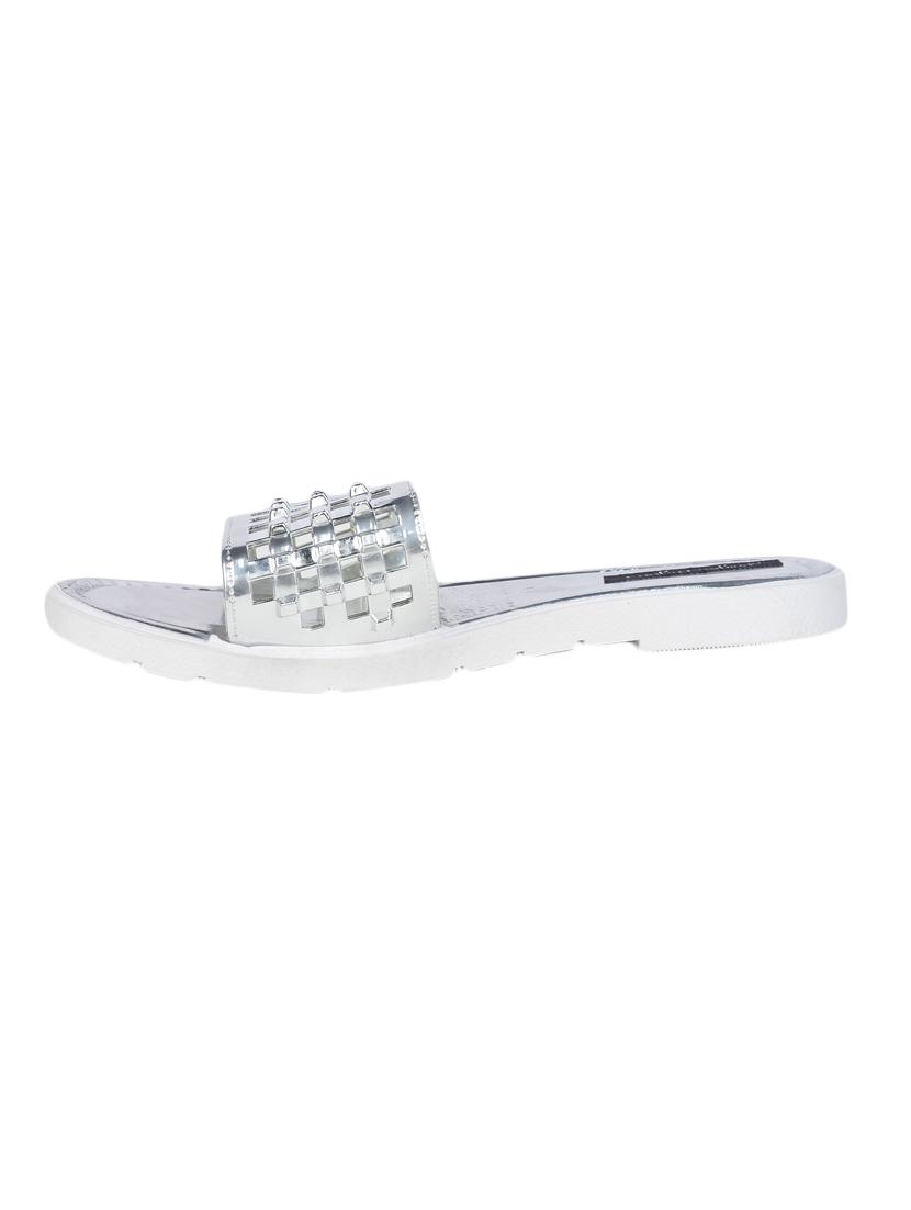 silver flat forms sandal - 13679876 - Standard Image - 1