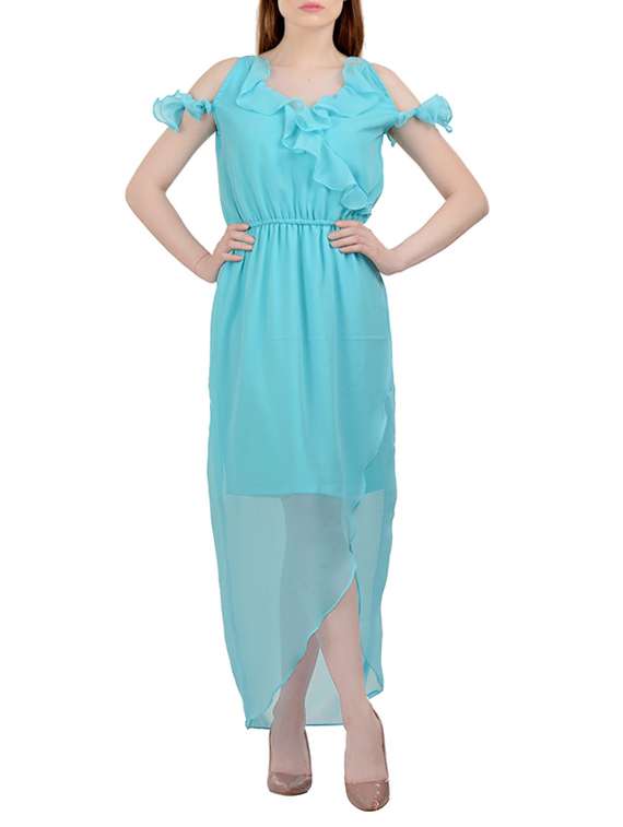 women's wrap solid dress