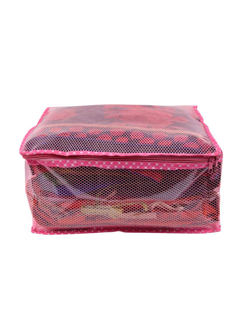 pink rubber utility bag