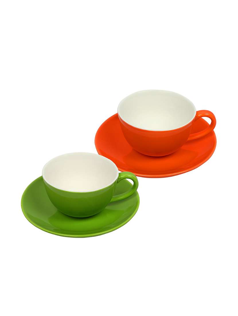wonderchef blooms cup & saucer(set of 2)