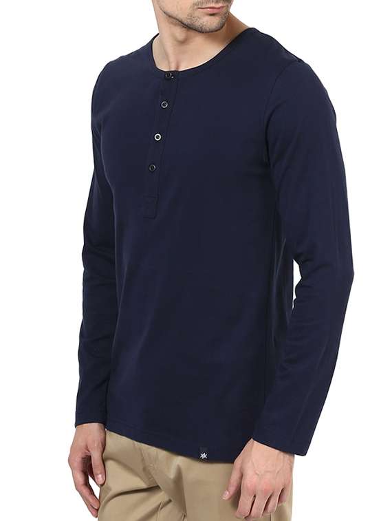 navy blue solid t-shirt - 13691534 -  Standard Image - 1