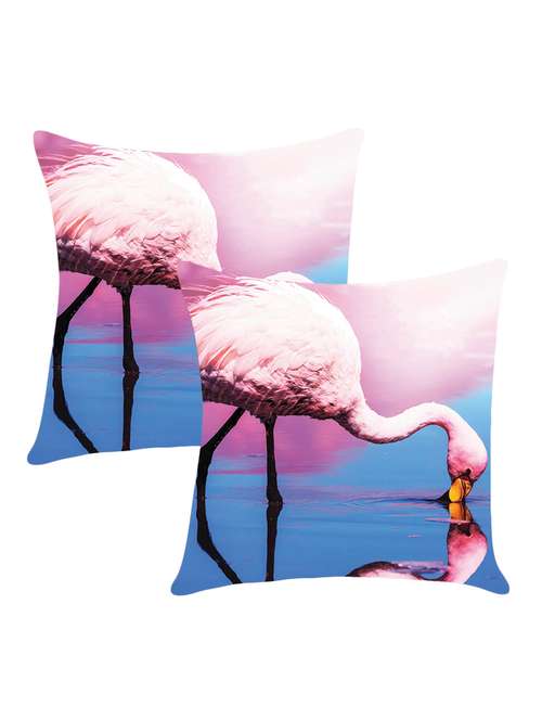 digitally printed cushion cover with swam in water set of two - 13694113 -  Standard Image - 0