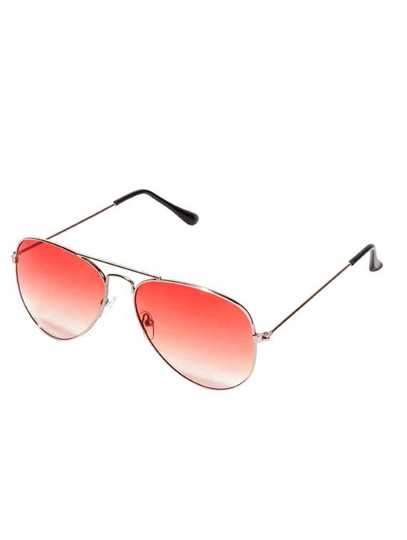 vespl uv protected silver frame peach color aviator sunglass-v-1218 - 13695803 -  Standard Image - 1