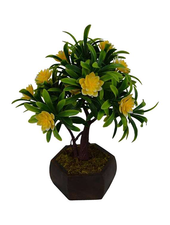 "the fancy multicolor wild flower artificial flower  with pot (8 inch, pack of 1)"