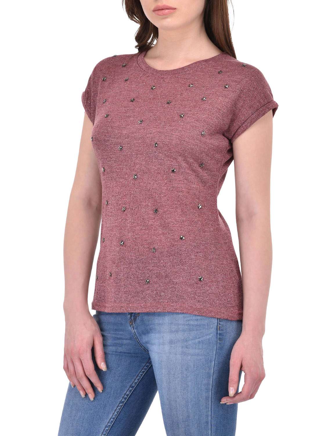 purple viscose regular top - 13696285 -  Standard Image - 1