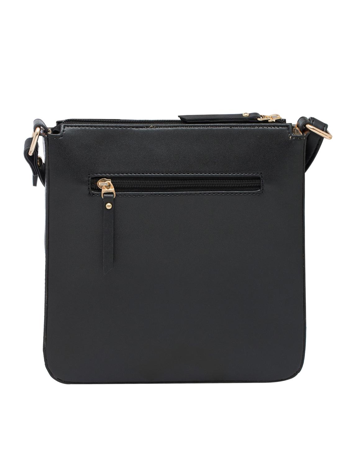 black leatherette regular sling bag - 13699072 -  Standard Image - 1