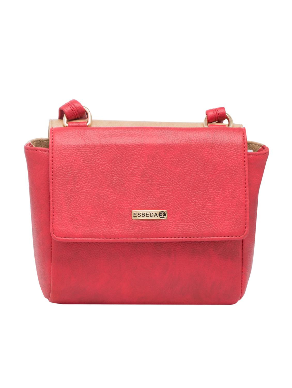 red leatherette regular sling bag - 13699084 - Standard Image - 1