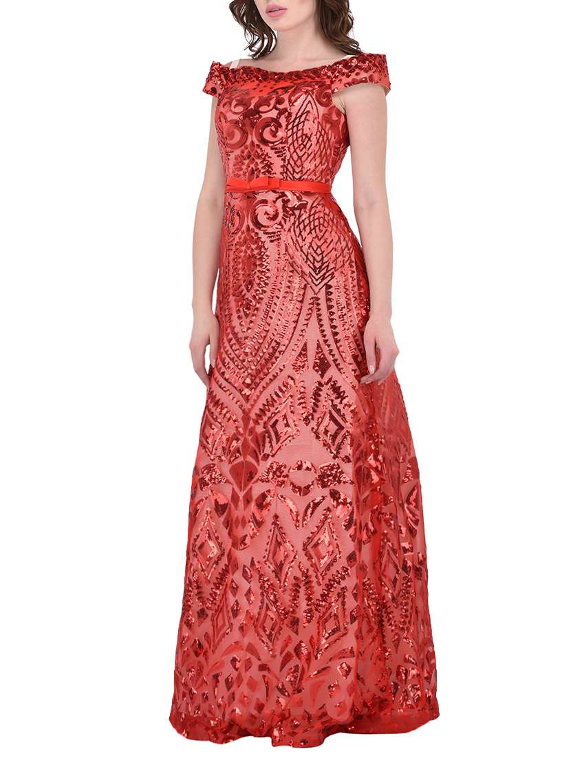 women's fit & flare maxi dress - 13700039 -  Standard Image - 1