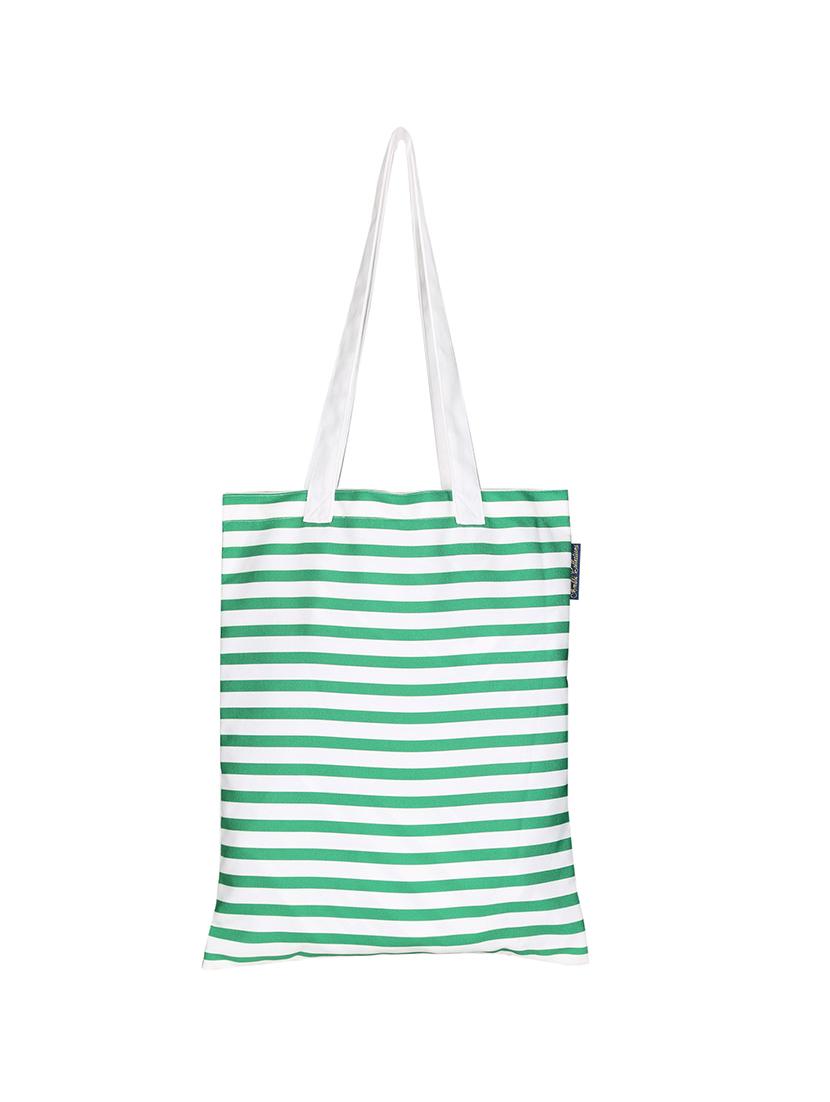 white polyester printed tote - 13710049 - Zoom Image - 0