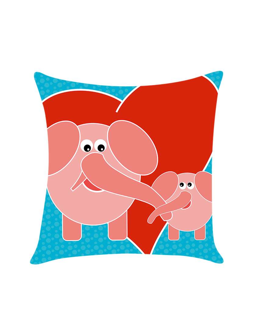 digitally printed cartoon pigs & heart